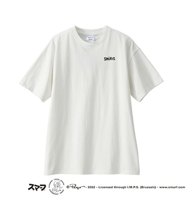 GeeRA（ジーラ）の「【スマーフ】コラボプリントＴシャツ（カットソー）」｜詳細画像