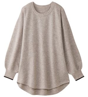 Viola e Viola（ヴィオラ エ ヴィオラ）の「ふんわりミックスニットチュニック（チュニック）」｜ベージュ