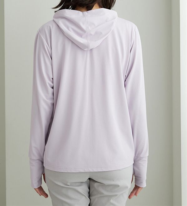 BELLUNA（ベルーナ）の「【接触冷感/UV対策/軽量】ヒンヤリ＆UV対策軽量パーカー（パーカー）」｜詳細画像