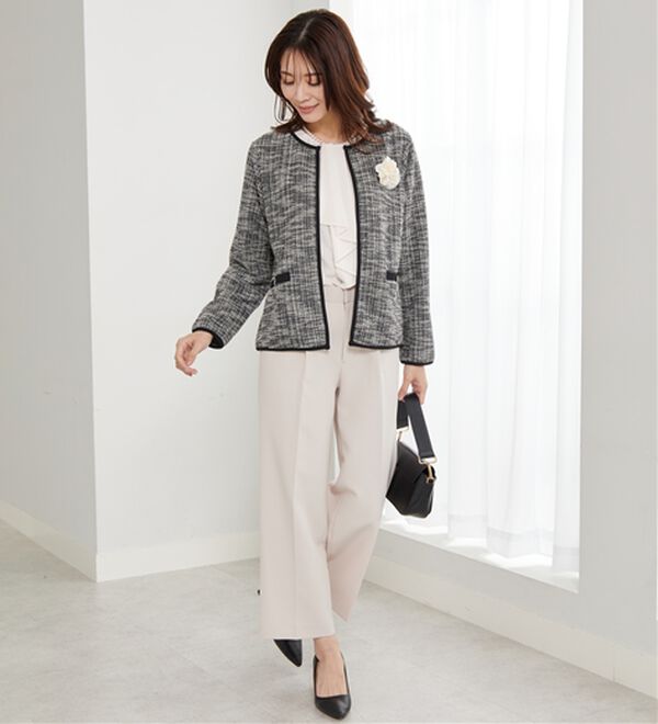 BELLUNA（ベルーナ）の「＜Ｃ／Ｓ＞センタータックワイドパンツ（ワイドパンツ・ガウチョ）」｜詳細画像