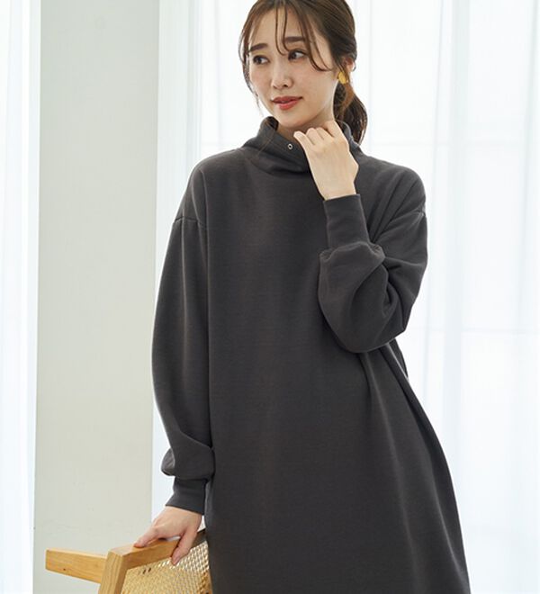 BELLUNA（ベルーナ）の「あったかキレイ！大人のこだわりワンピース（カットソーワンピース）」｜詳細画像