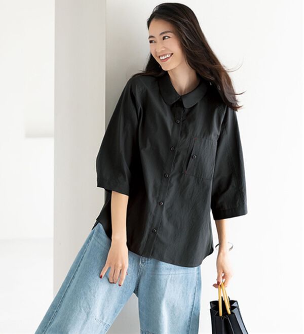 BELLUNA（ベルーナ）の「夏コーデをクールに決める綿素材シャツジャケット（シャツ）」｜詳細画像