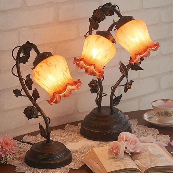 「アンティーク調ローズタッチライト（照明・ライト）」｜1