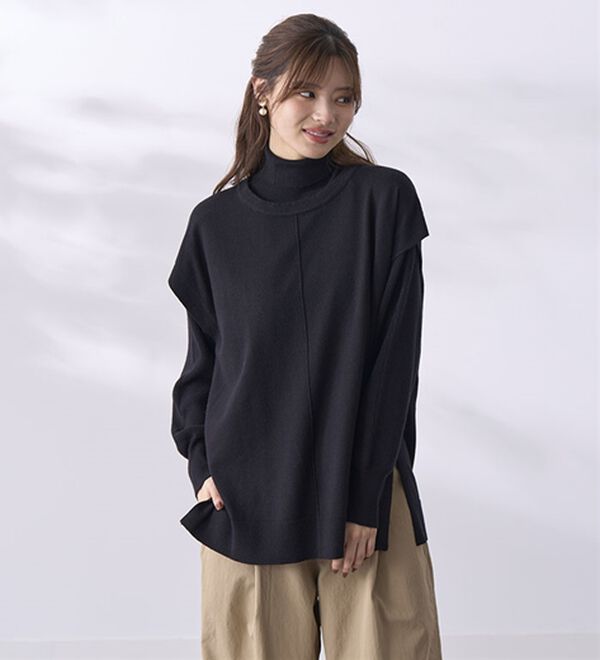 BELLUNA（ベルーナ）の「着回し自在！ニットベストアンサンブル（アンサンブル）」｜詳細画像