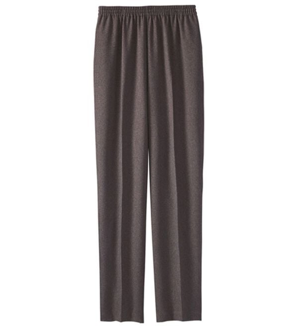 BELLUNA（ベルーナ）の「日本製上品素材のゆったりパンツ（フルレングスパンツ）」｜ブラウン