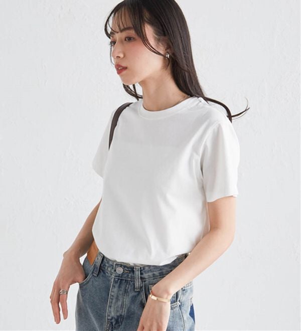 RANAN（ラナン）の「【5つの機能付】ひんやり着回し抜群ベーシックＴシャツ＜選べる着丈＞（Tシャツ）」｜詳細画像