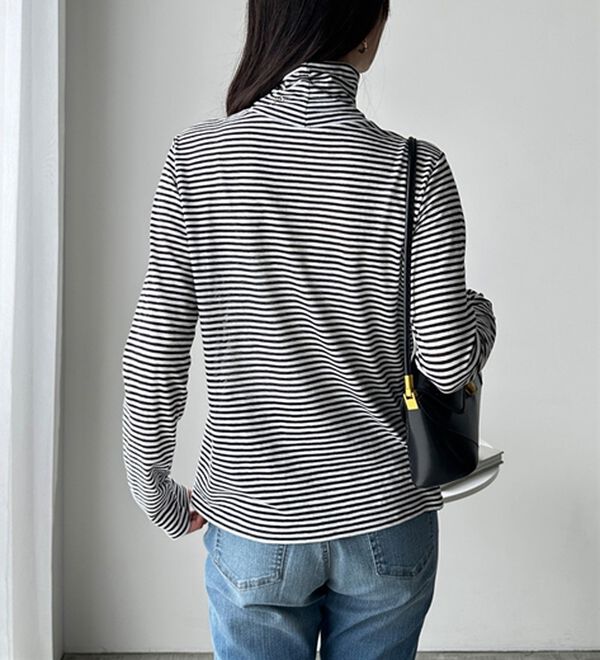 GeeRA（ジーラ）の「シアースラブハイネックトップス（カットソー）」｜詳細画像