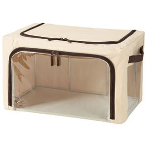 「「探しものゼロ」積み重ね収納ボックス（収納ケース・収納ボックス）」｜アイボリー