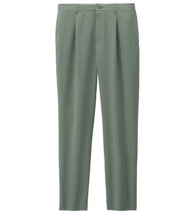 「リネンタッチワンタックワイドパンツ・オープンカラーワイドシャツ（メンズシャツ）」
