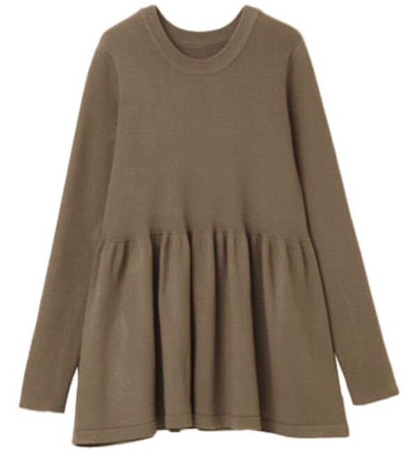 RANAN（ラナン）の「リブ切替ペプラムニット（ニット・セーター）」｜詳細画像