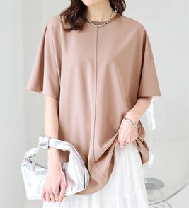 BELLUNA（ベルーナ）の「Ｔシャツ感覚なのにきちんとブラウス見え！カットジョーゼット半袖プルオーバー（カットソー）」