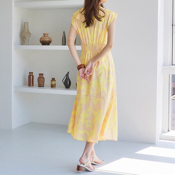 RANAN（ラナン）の「ウエストタック衿付ワンピース（その他ワンピース）」｜詳細画像