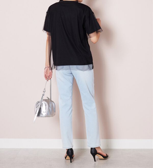 BELLUNA（ベルーナ）の「【Ｌａｇｒｉｌｕａ】総チュール重ねプルオーバー（カットソー）」｜詳細画像