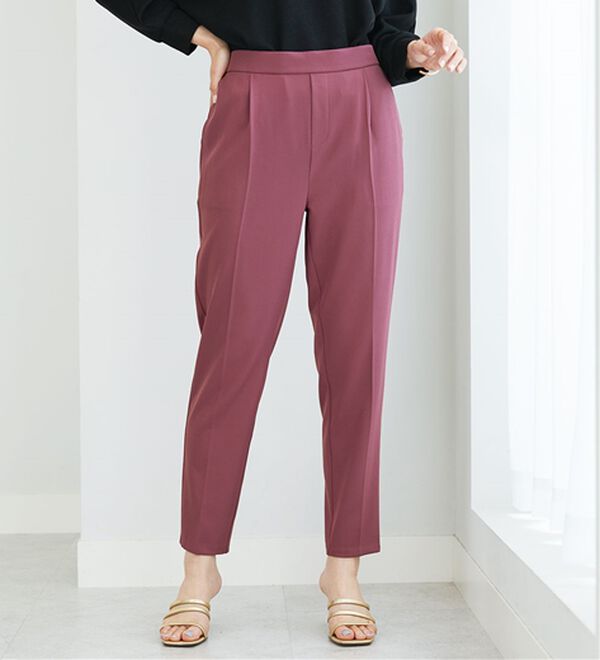 BELLUNA（ベルーナ）の「サラサラ美脚テーパードパンツ（テーパードパンツ）」｜詳細画像