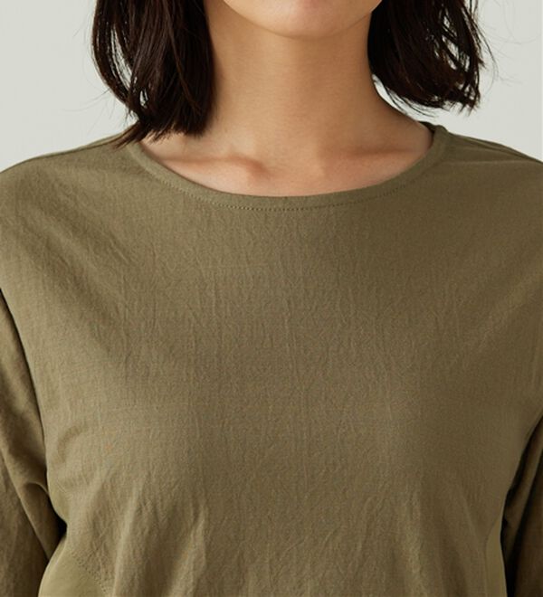 BELLUNA（ベルーナ）の「サイドバックル異素材切替ワンピース（その他ワンピース）」｜詳細画像