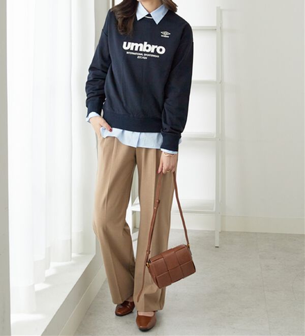 alotta（アロッタ）の「【ＵＭＢＲＯ】裏毛ゆるスウェット（トレーナー・スウェット）」｜詳細画像
