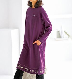 BELLUNA（ベルーナ）の「＜ＦＩＬＡ＞配色ステッチデザインワンピース（その他ワンピース）」｜パープル