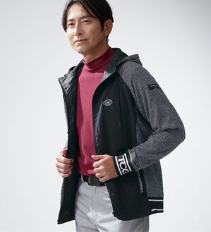 「＜トランスコンチネンツゴルフ＞快適モノトーンフードジャケット（メンズジャケット）」｜詳細画像