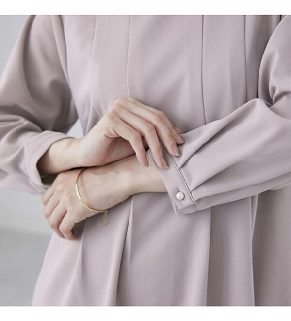 BELLUNA（ベルーナ）の「＜セレモニースタイル＞パール使いワンピース（フォーマルワンピース）」｜詳細画像