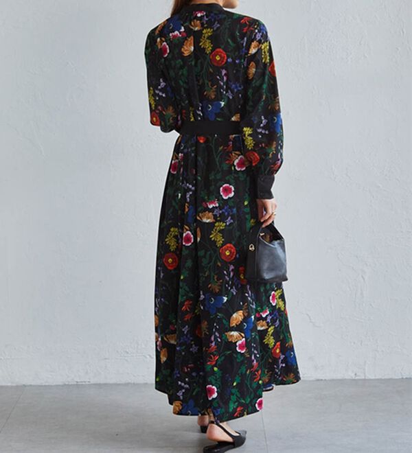 RANAN（ラナン）の「配色ボタニカルシャツワンピース（シャツワンピース）」｜詳細画像