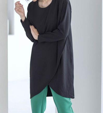 RANAN（ラナン）の「裏起毛！あったかアシメデザインチュニック（チュニック）」