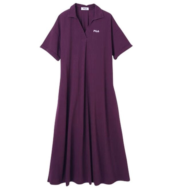 RANAN（ラナン）の「＜ＦＩＬＡ＞ゆったりフレアーポロワンピース（その他ワンピース）」｜詳細画像