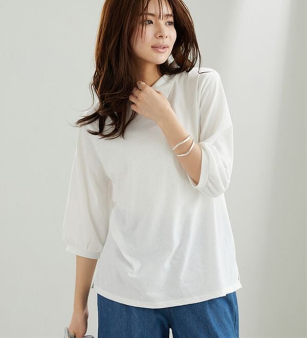 BELLUNA（ベルーナ）の「透かし編ニットベストアンサンブル（アンサンブル）」｜詳細画像