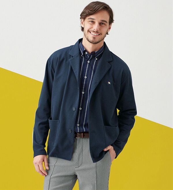 「＜アーノルド　パーマー＞シアサッカーデザインシャツ（長袖・７分袖）（メンズシャツ）」｜詳細画像