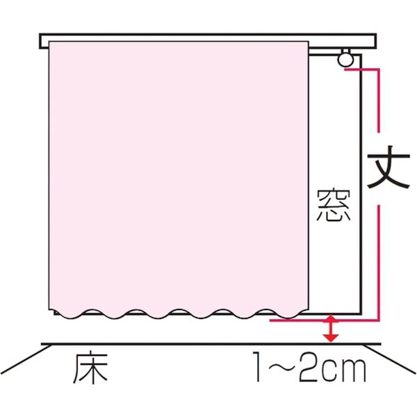「【選べる５０サイズ】防炎・１級遮光・形状記憶・ウォッシャブル機能付カーテン＜バリエ＞（ドレープカーテン）」｜詳細画像