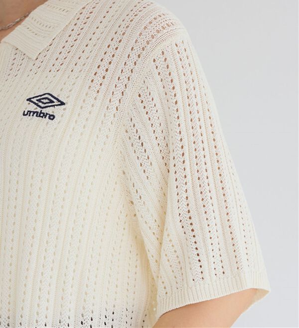 Viola e Viola（ヴィオラ エ ヴィオラ）の「【アンブロ】透かし編みポロカーディガン（ニットカーディガン）」｜詳細画像