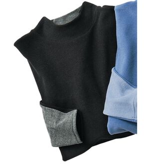 VINNO（ヴィノ）の「日本製＜ＭＩＰ＞コットン混配色プルオーバー（カットソー）」｜ブラック系