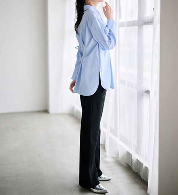 RANAN（ラナン）の「あったか裏ベロアニットコールフレアパンツ（フルレングスパンツ）」｜詳細画像