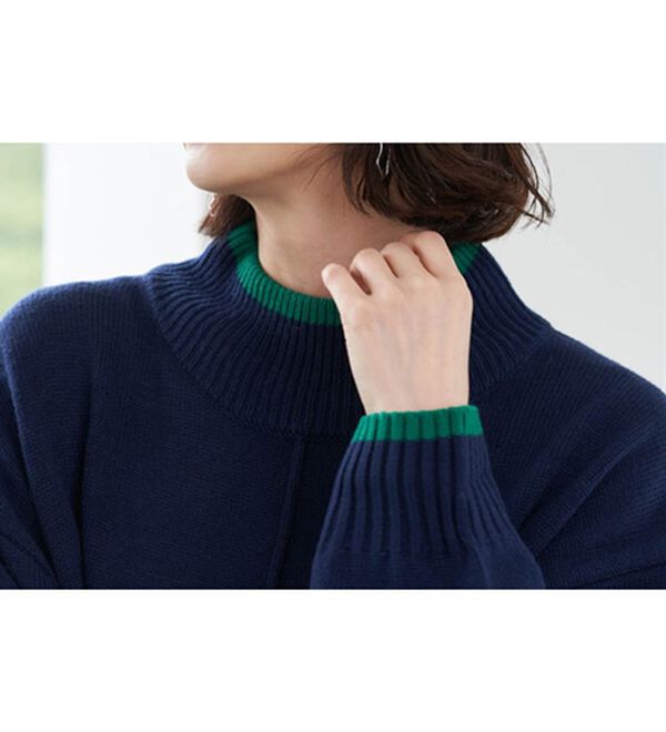 センターシームハイネックニットワンピース - ベルーナ【公式】 