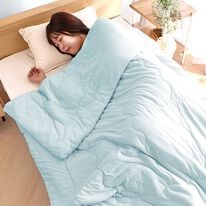 iellio（イエリオ）の「リバーシブル涼感とろける肌掛布団＜タオル地・綿１００％・わた入り・洗える・接触冷感・ブランケット・肌掛け布団・夏用掛布団＞（掛布団）」
