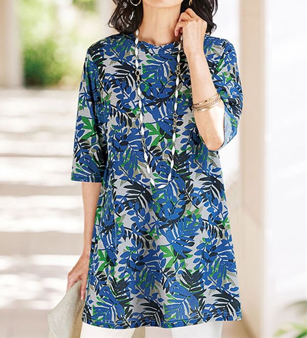 BELLUNA（ベルーナ）の「プリントロングプルオーバー（カットソー）」｜詳細画像