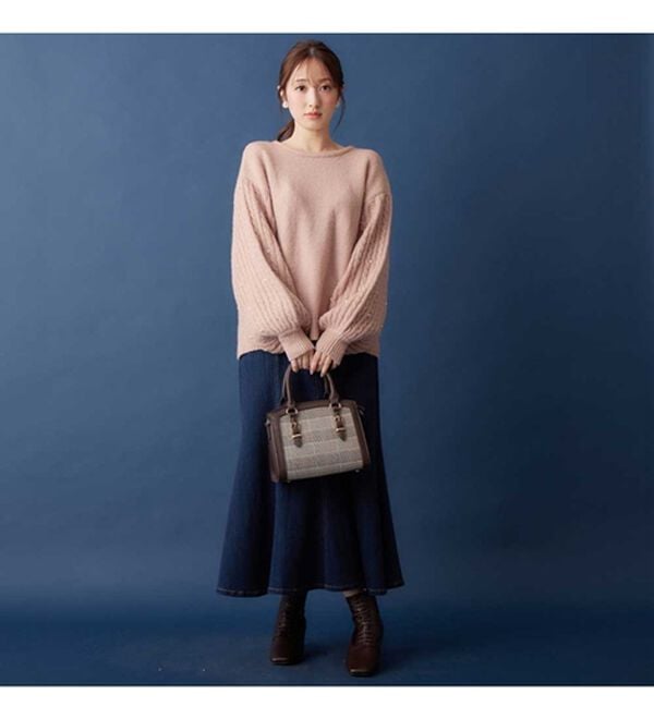 alotta（アロッタ）の「デニム素材マーメイドスカート（ロングスカート）」｜詳細画像