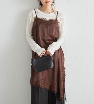 RANAN（ラナン）の「アシメレースサテンチュニック（チュニック）」