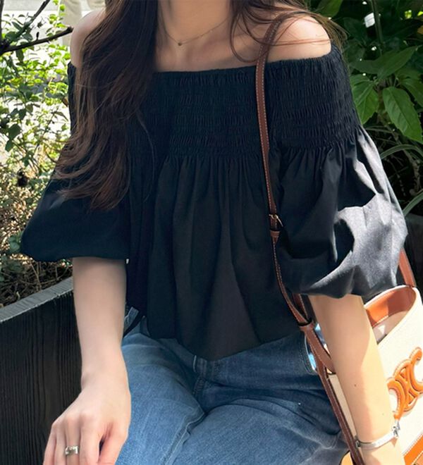 GeeRA（ジーラ）の「ドロストオフショルブラウス（ブラウス）」｜詳細画像