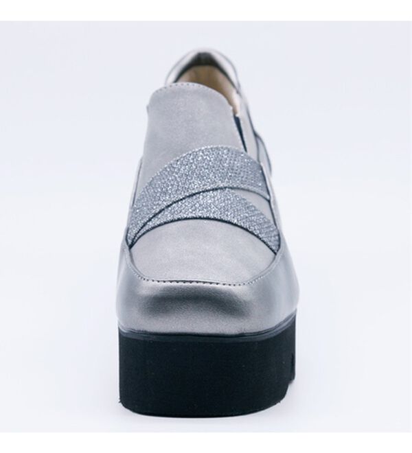 BELLUNA（ベルーナ）の「４Ｅ異素材ベルトキャタピラーシューズ（スリッポン）」｜詳細画像