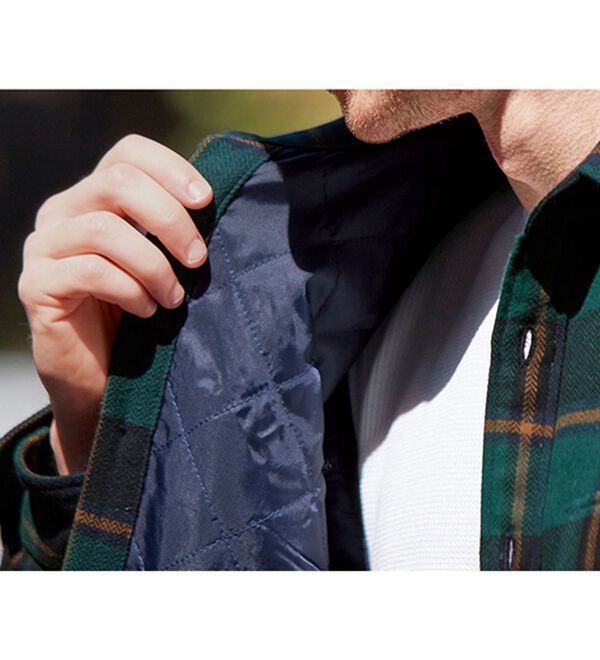 「アウター要らずの中わた入り暖かシャツ（メンズシャツ）」｜詳細画像