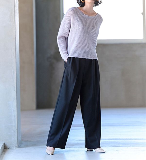 RANAN（ラナン）の「モヘアタッチローゲージシアーニット（ニット・セーター）」｜詳細画像