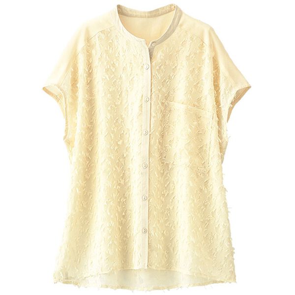 BELLUNA（ベルーナ）の「程よい透け感！ジャカード素材シアーブラウス（ブラウス）」｜詳細画像