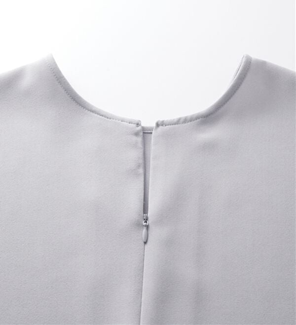 RANAN（ラナン）の「【汗シミ防止】ひんやり&防シワ前後2WAYハーフジップブラウス（ブラウス）」｜詳細画像