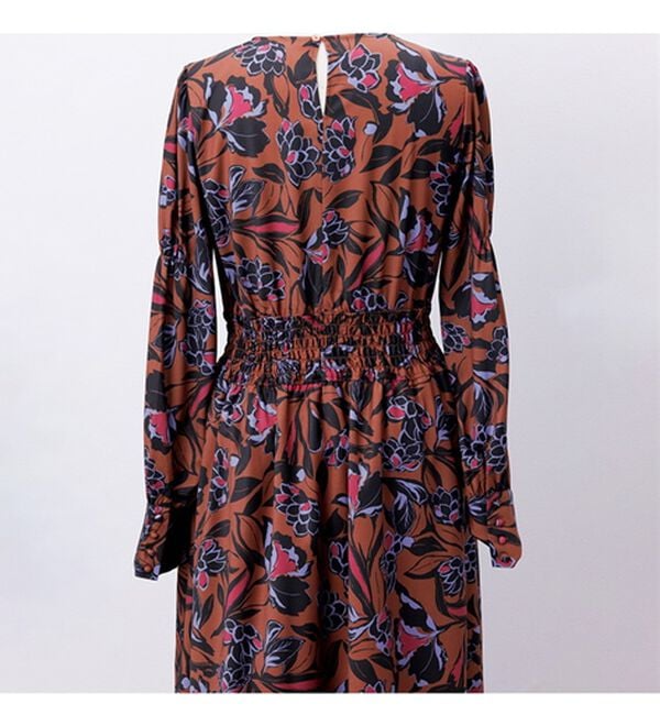 RANAN（ラナン）の「シャーリングデザインロングワンピース（ロングワンピース）」｜詳細画像