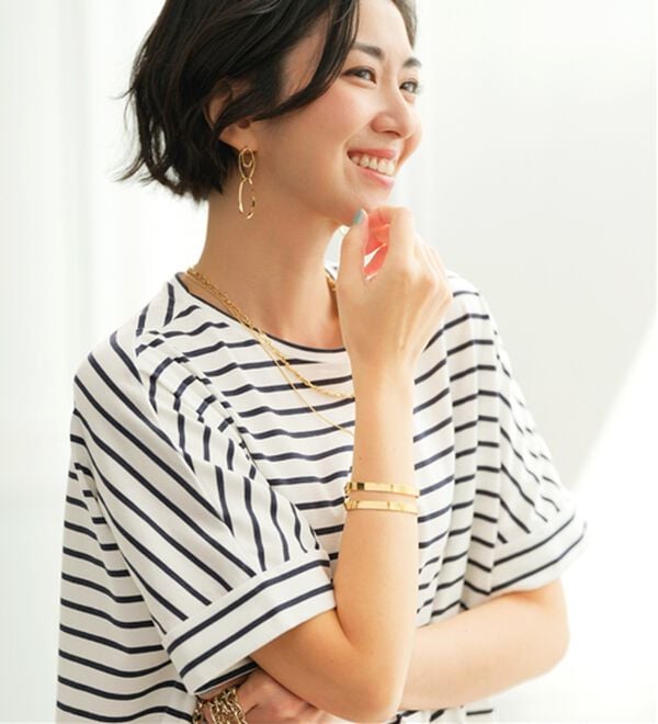 BELLUNA（ベルーナ）の「ヒンヤリ実感！大人顔サマ見えゆったりＴシャツ（Tシャツ）」｜詳細画像