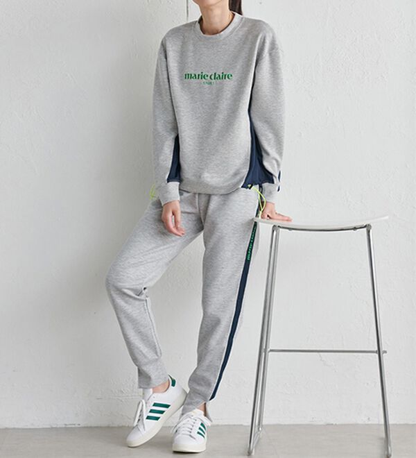 RANAN（ラナン）の「裾スリットジョガーパンツ＜ｍａｒｉｅ　Ｃｌａｉｒｅ　ＳＰＯＲＴ＞（フルレングスパンツ）」｜詳細画像