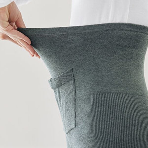 BELLUNA（ベルーナ）の「ハピネスコットン１００％ニットリブ温活レギンス（スパッツ・レギンス）」｜詳細画像