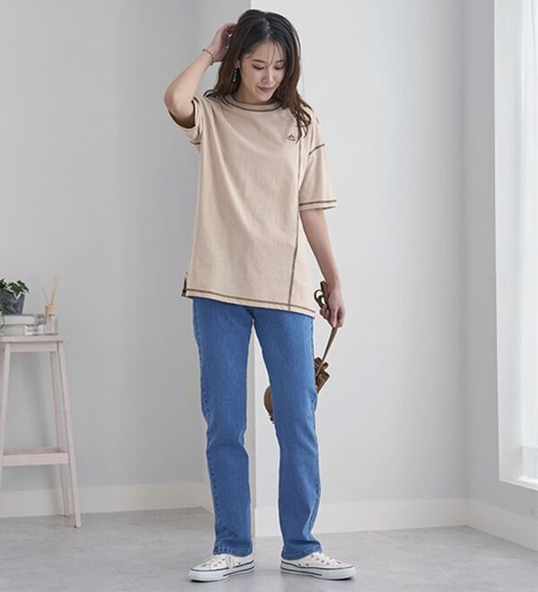 BELLUNA（ベルーナ）の「新！スーパーストレッチ素材デニムパンツ（フルレングスパンツ）」｜詳細画像