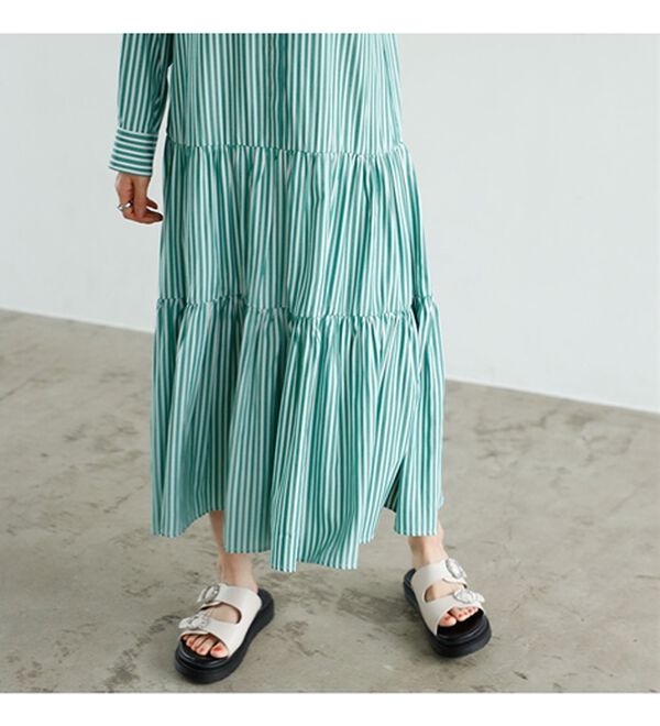 GeeRA（ジーラ）の「２ＷＡＹティアードシャツワンピース（シャツワンピース）」｜詳細画像