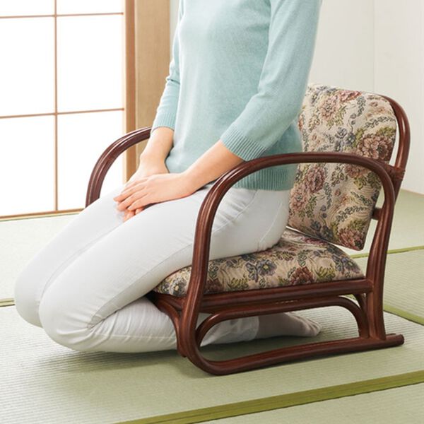 ベルーナ　座椅子 高さ・色が選べる籐回転座椅子 - ベルーナ【公式】